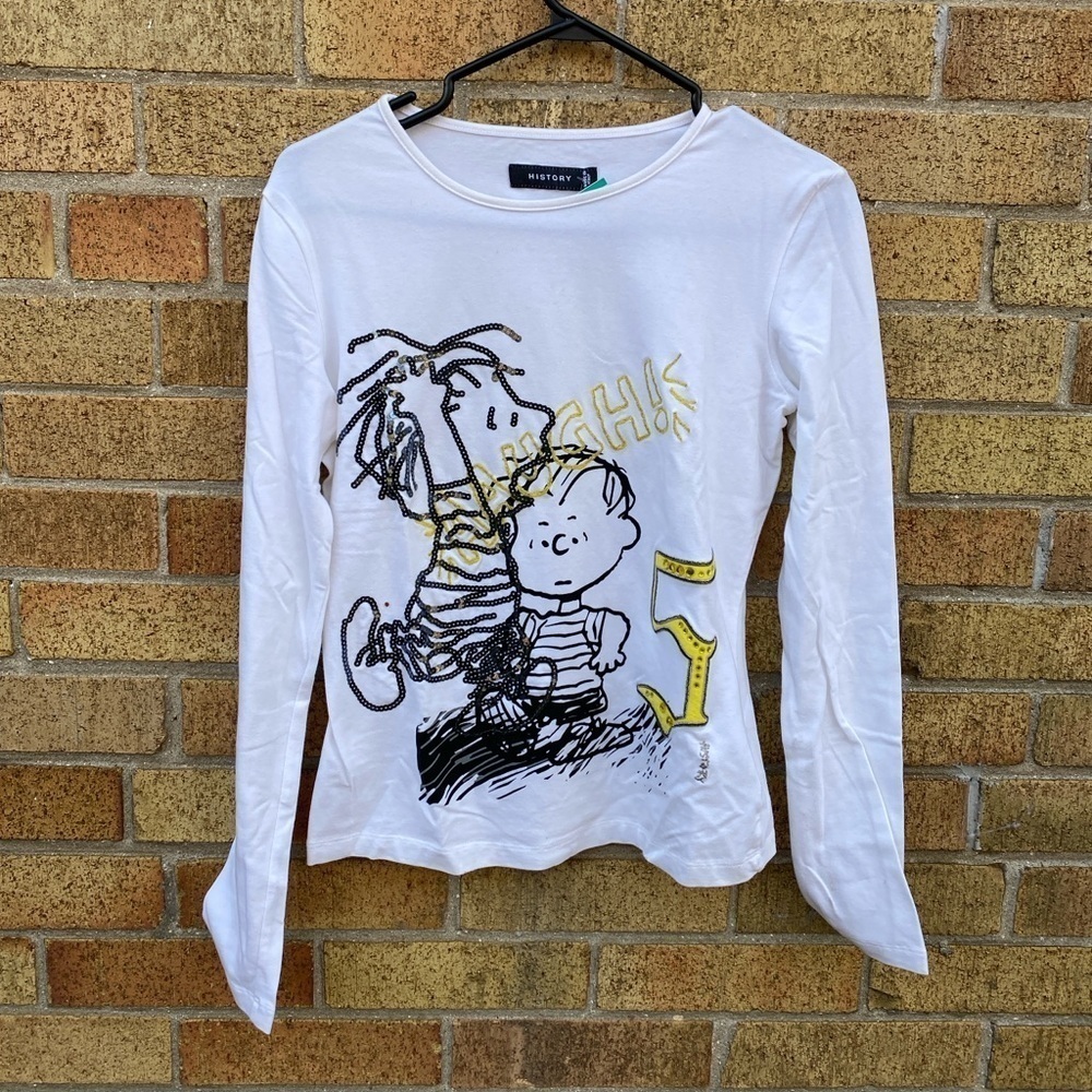 Vintage Iceberg History X Peanuts Charlie Brown Shirt Small